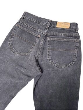 Vintage 1997 Lee Riders Black Mom Jeans USA Made 28”W